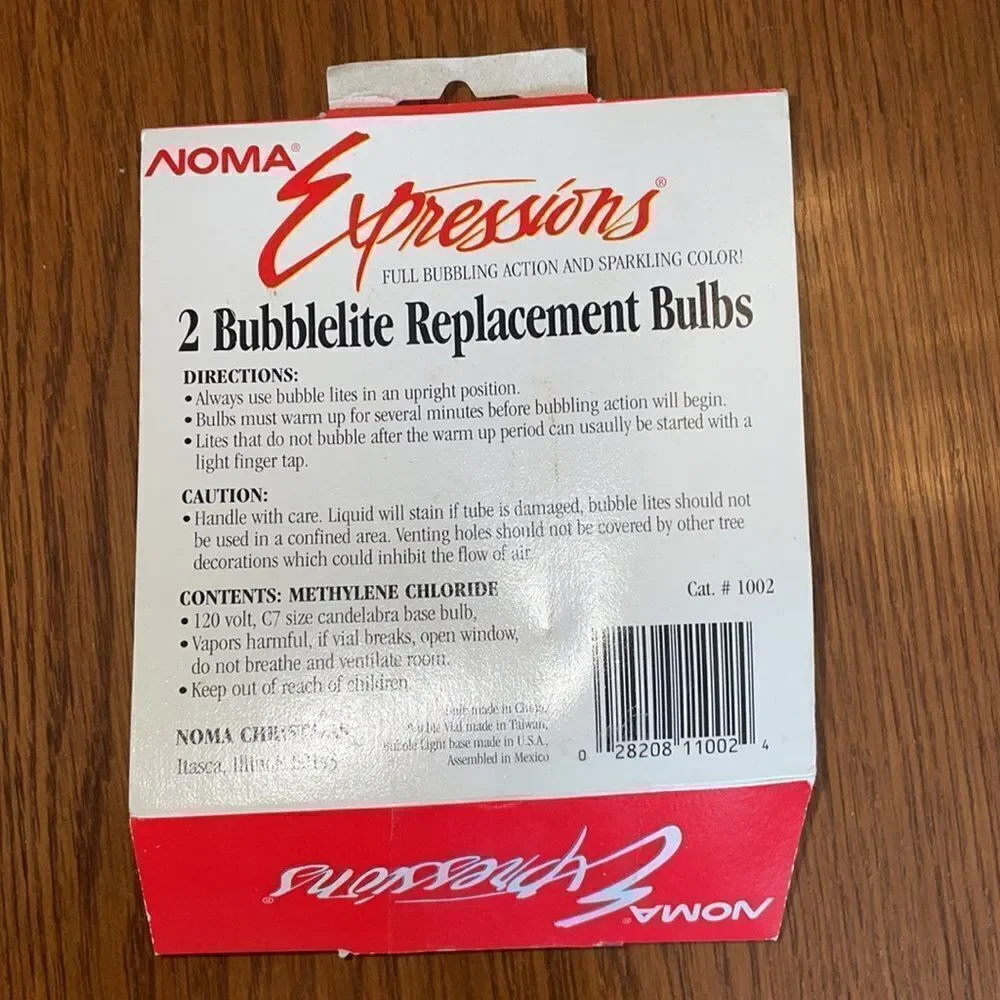 Christmas Noma Expressions bubblelite replacement bulbs‎